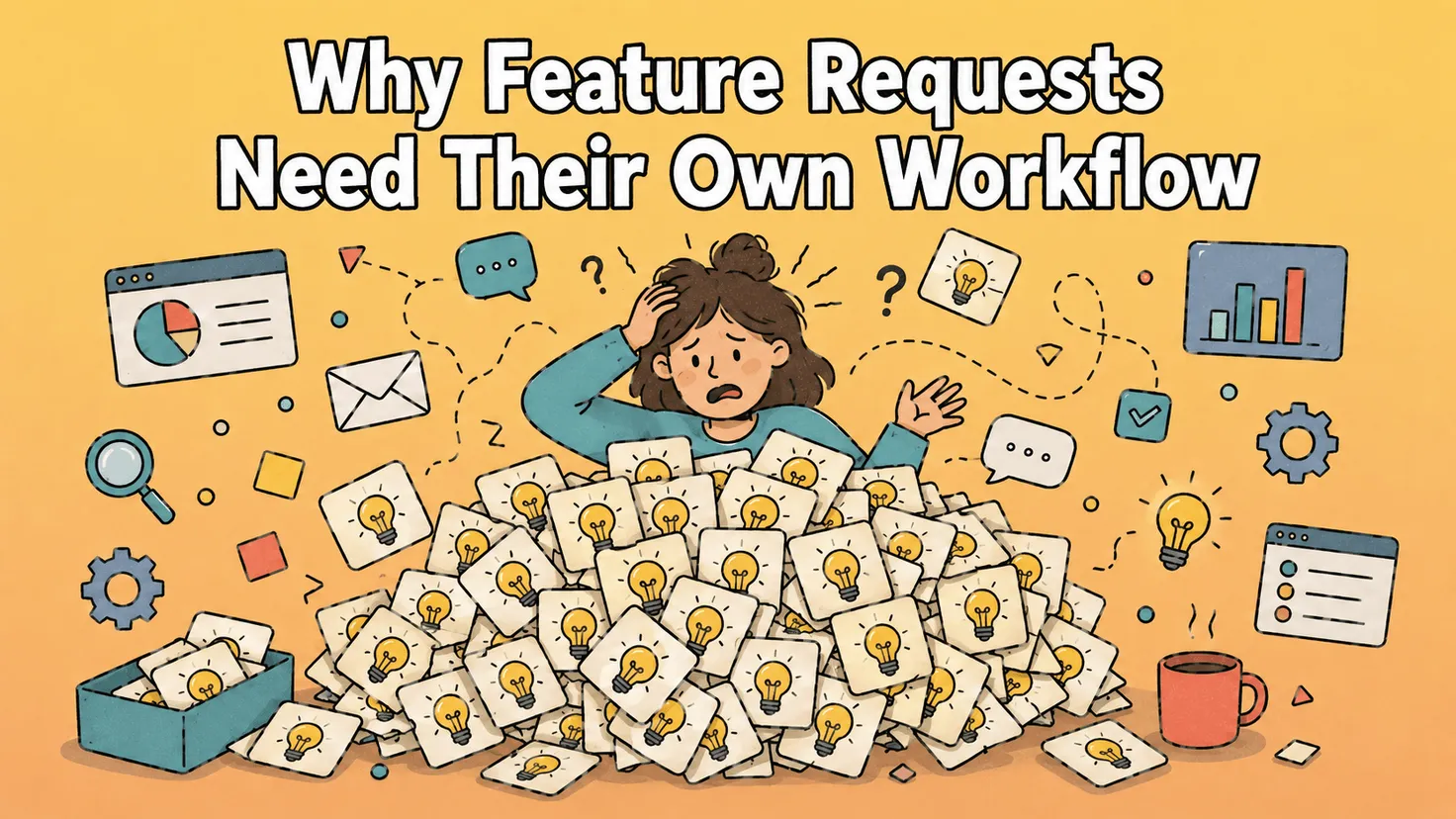 Duplicate feature requests piling up without a feature request tool to organize them